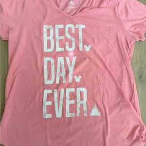 Disney Women's Coral Graphic Tee